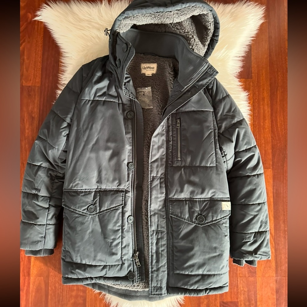 Upwest Sherpa Lined Parks Coat - Picture 2 of 12